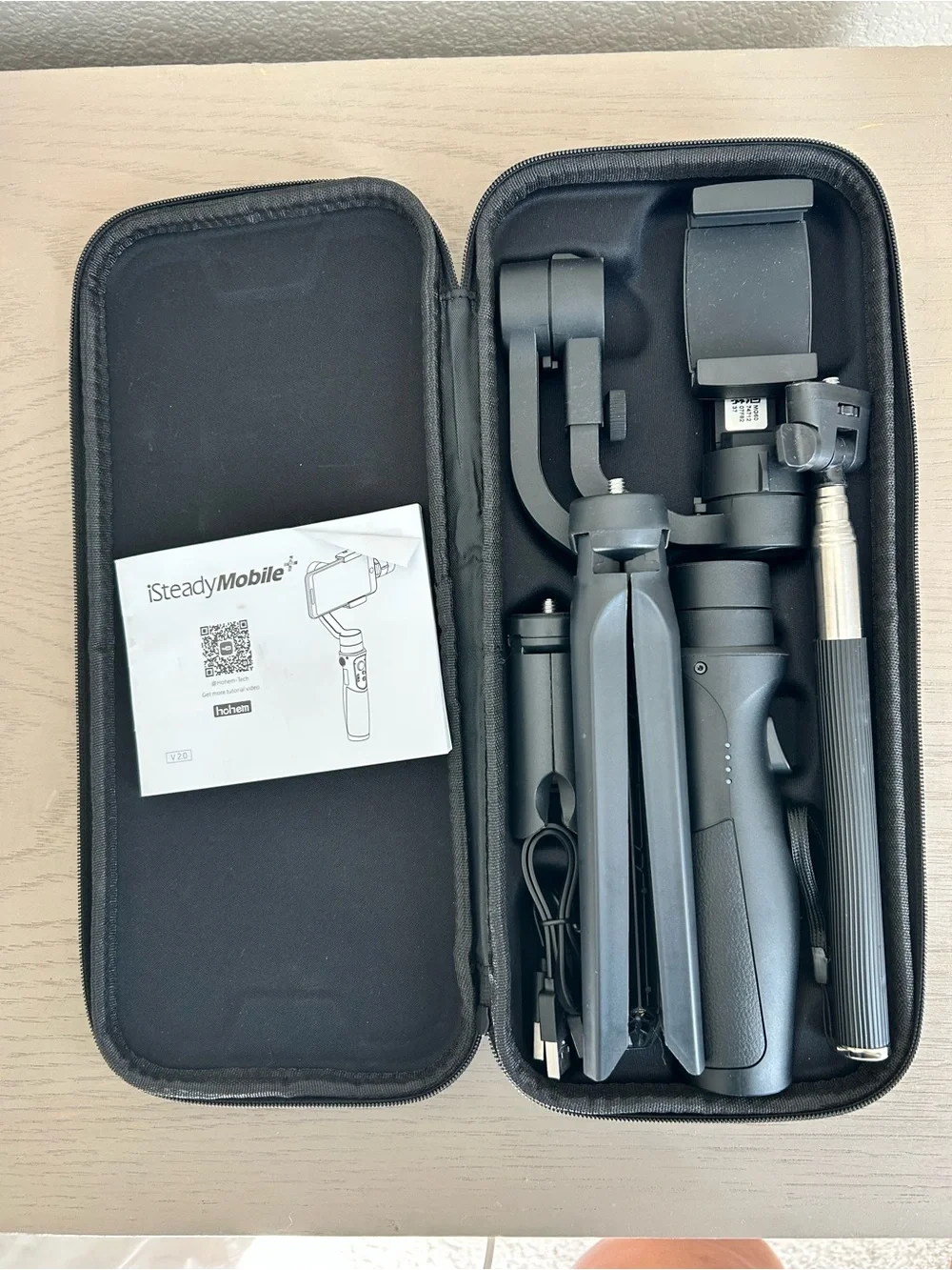 iSteadyMobile Foldable Smartphone Gimbal - Black
